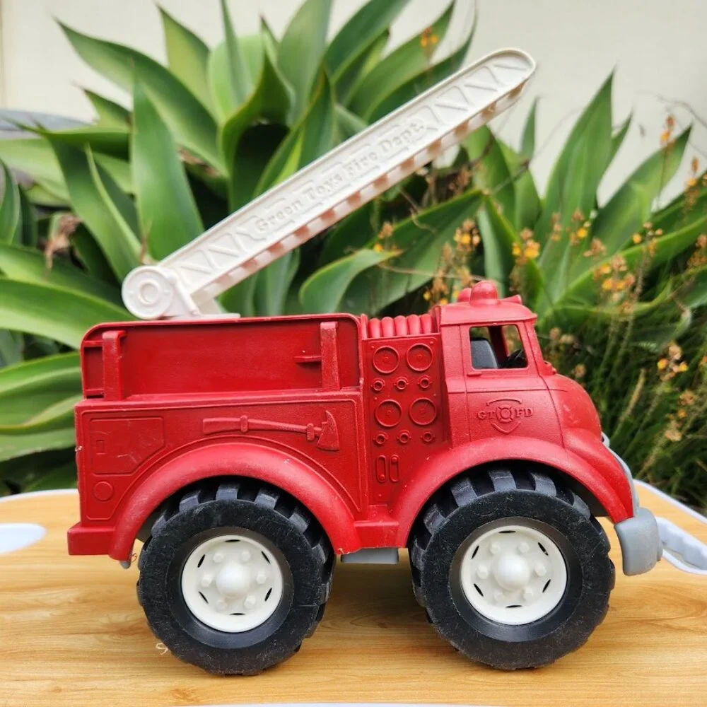 Green Toys Fire Truck Firetruck Red Pretend Play Toys Toddler Vehicle No BPA, ph